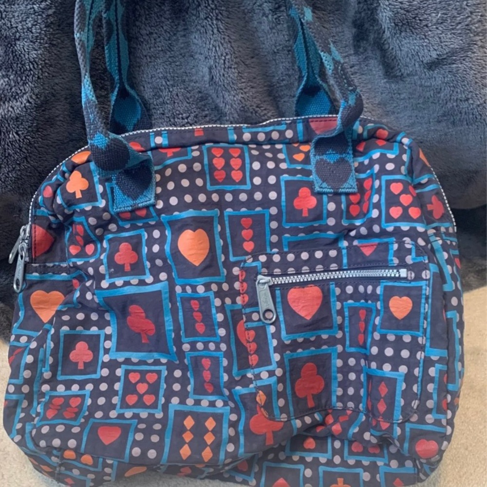 Card suit Kipling purse